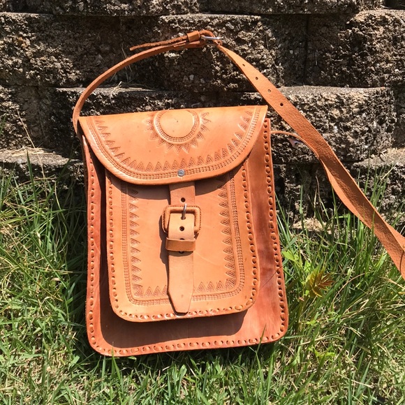 Handbags - Boho Leather Off the Shoulder Purse
